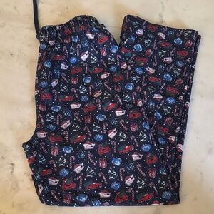 Vineyard Vines Kids Pajama Bottoms - Festive Navy and Red